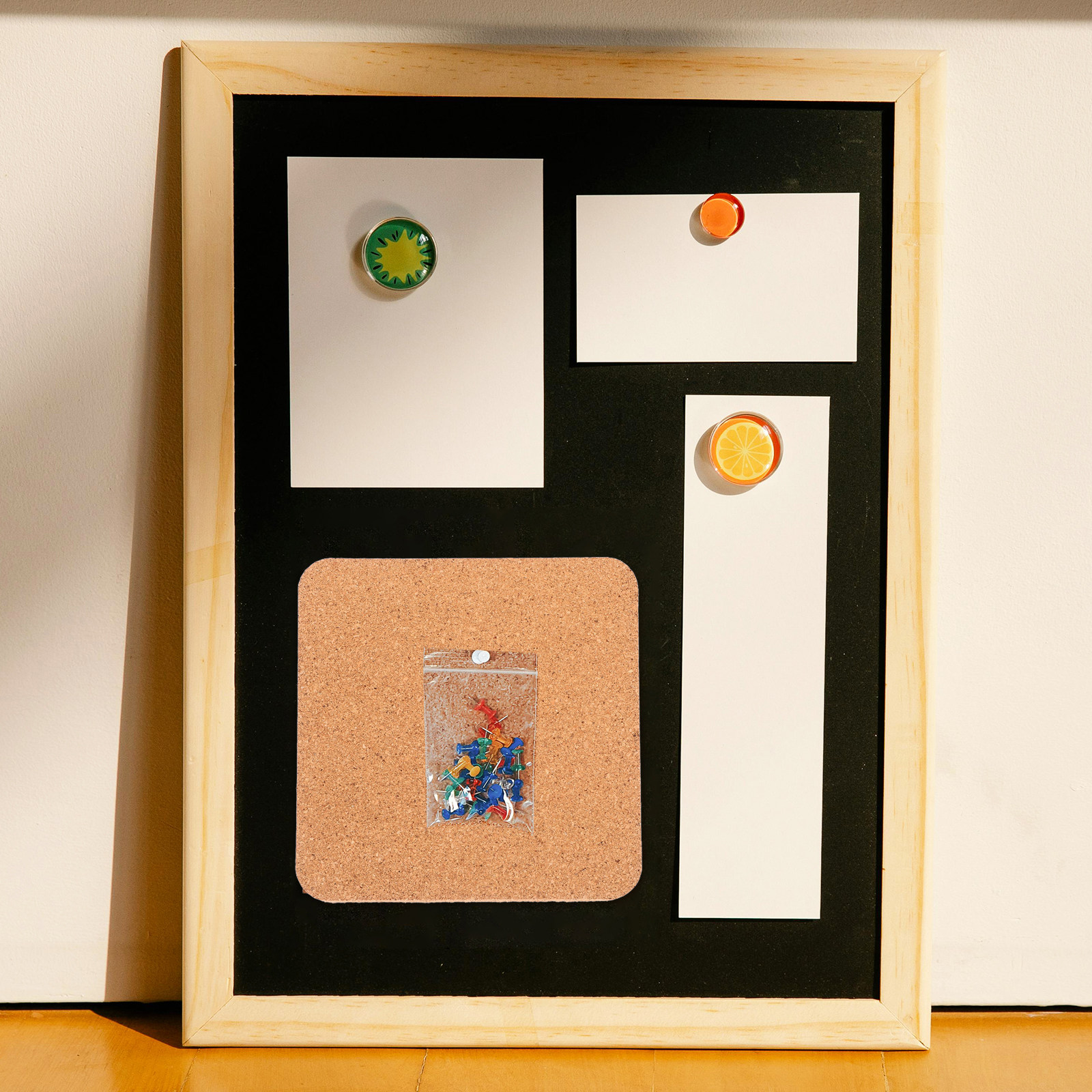 Bulletin Board Cork - 2Pcs Exquisite Cork Board Set Thick