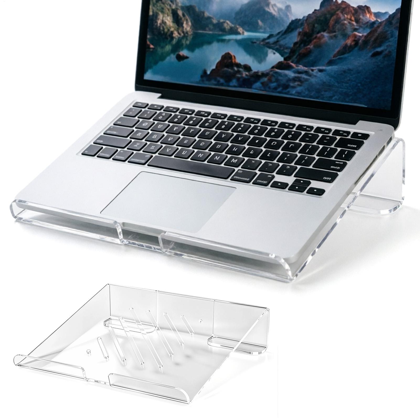 Adjustable Laptop Table - Acrylic Laptop Stand Prevents Overheating Stable