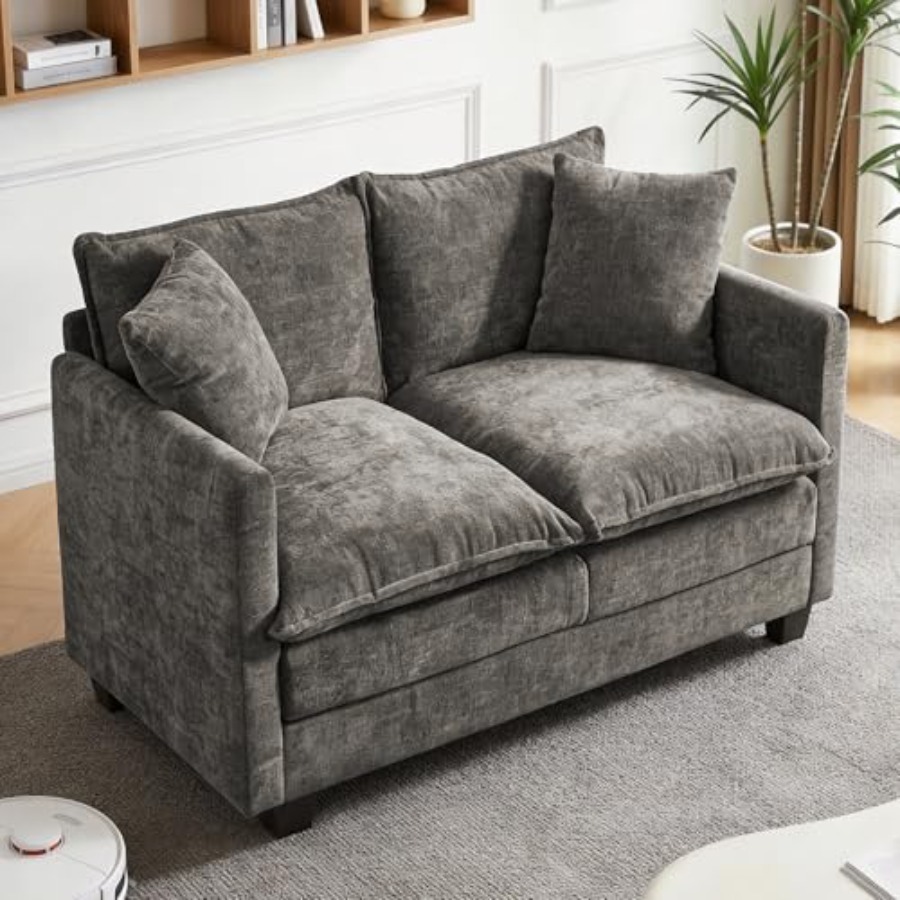 Office Furniture For Small Spaces - Sofa, 52''Modern Cloud Sofa Couch with