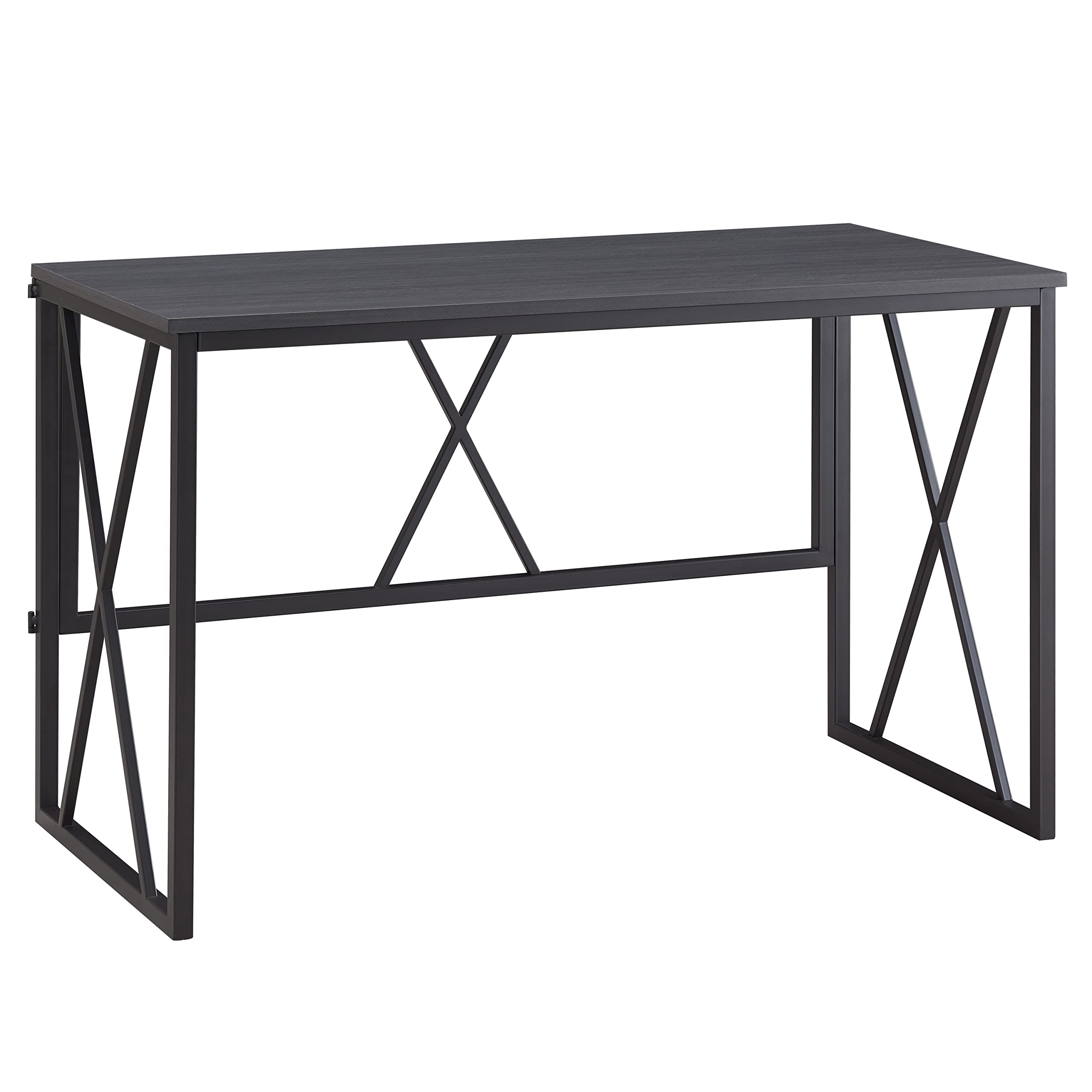 Office Furniture For Small Spaces - Collapsible X-Frame Computer Desk For Home