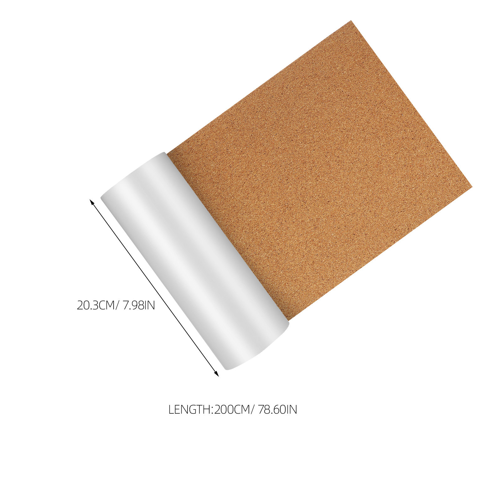 2 Rolls Self Adhesive Cork She - Bulletin Board Cork のレビューと価格