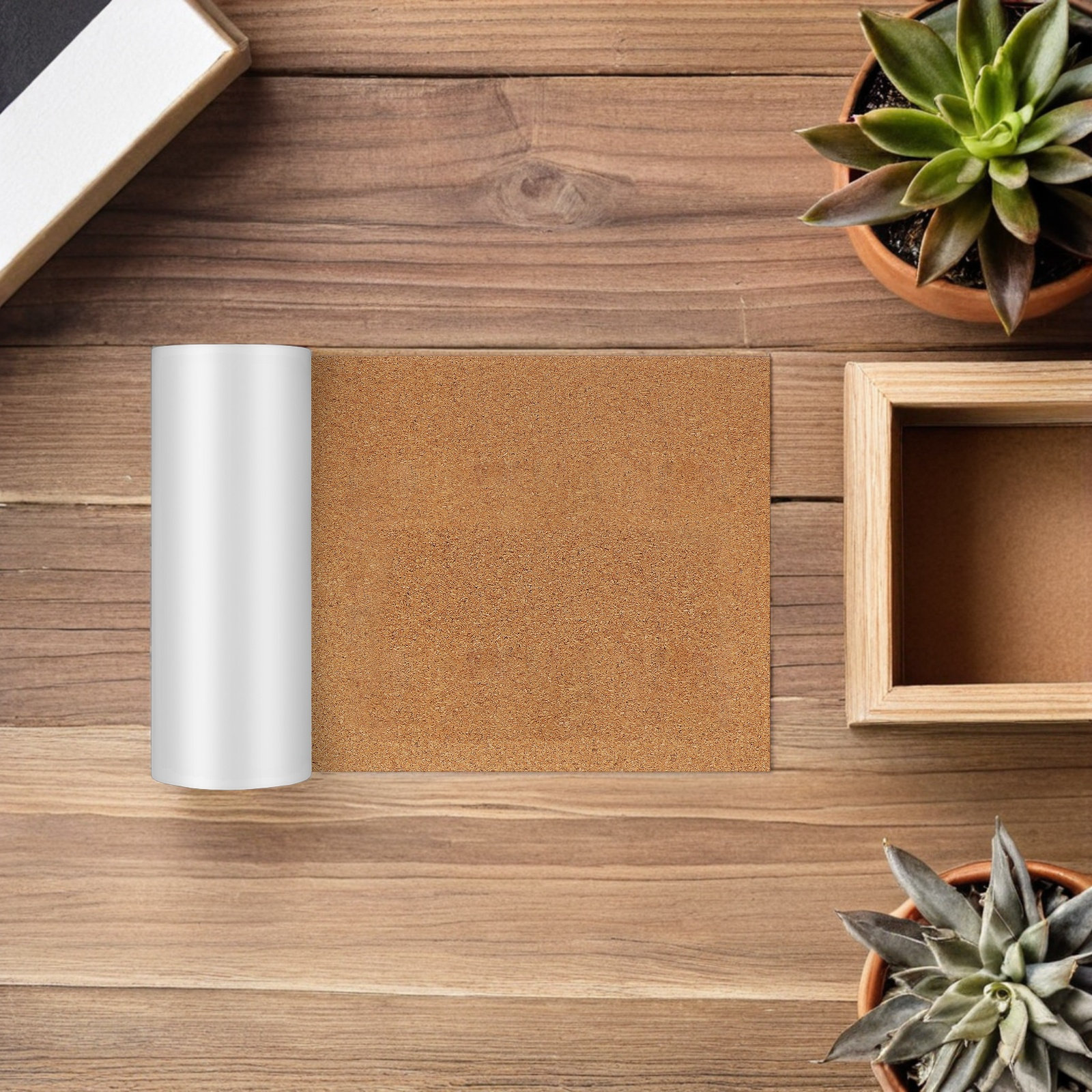 2 Rolls Self Adhesive Cork She - Bulletin Board Cork のレビューと価格