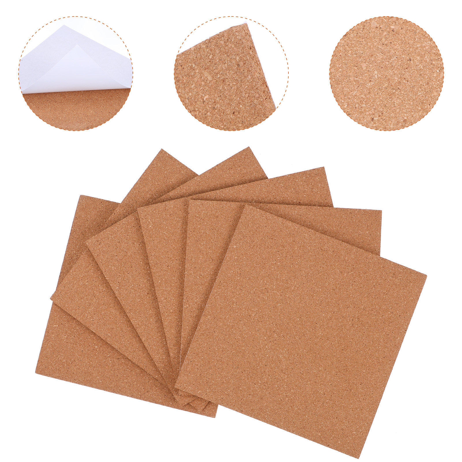 6Pcs Cork Board Tiles Self Adh - Bulletin Board Cork のレビューと価格
