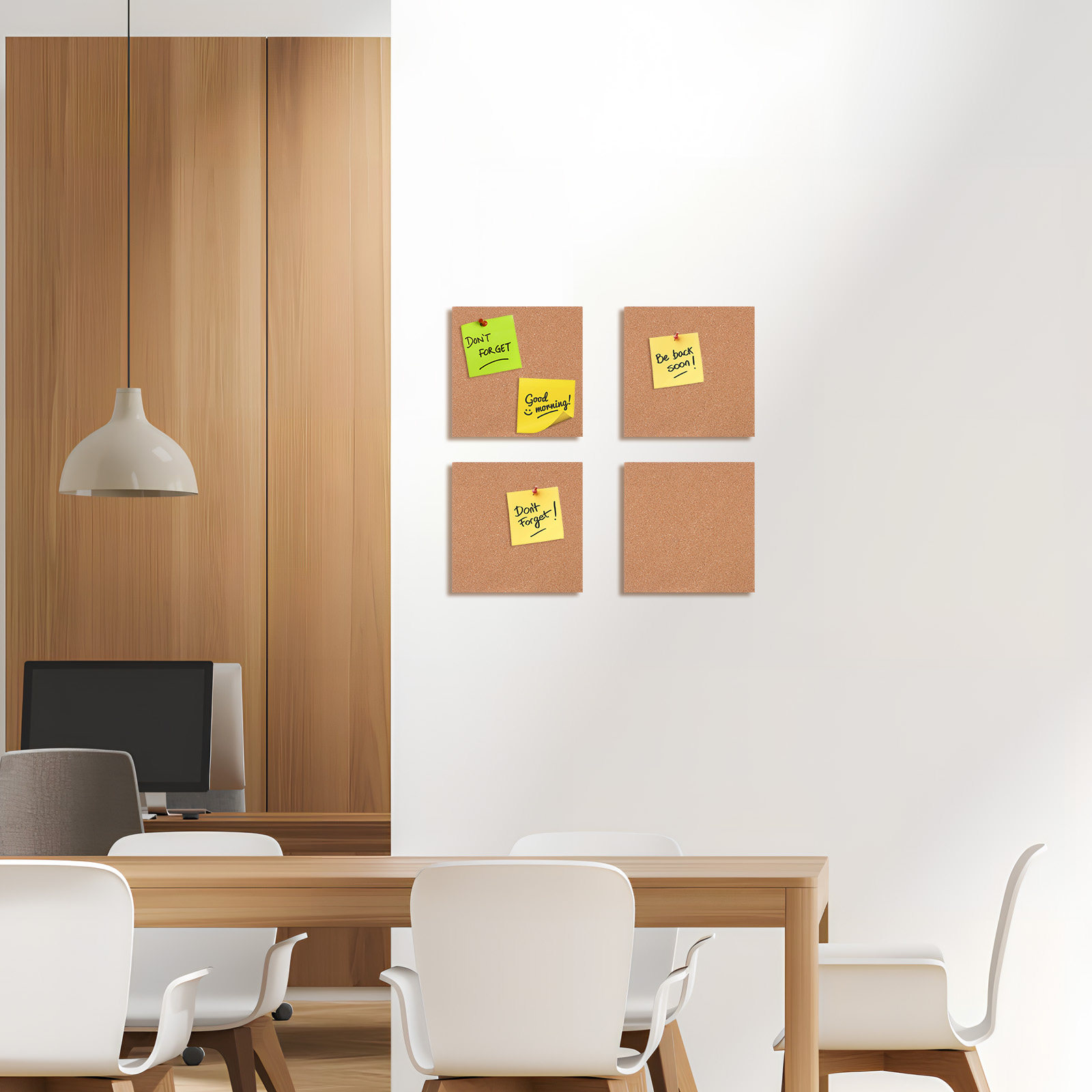 6Pcs Cork Board Tiles Self Adh - Bulletin Board Cork のレビューと価格