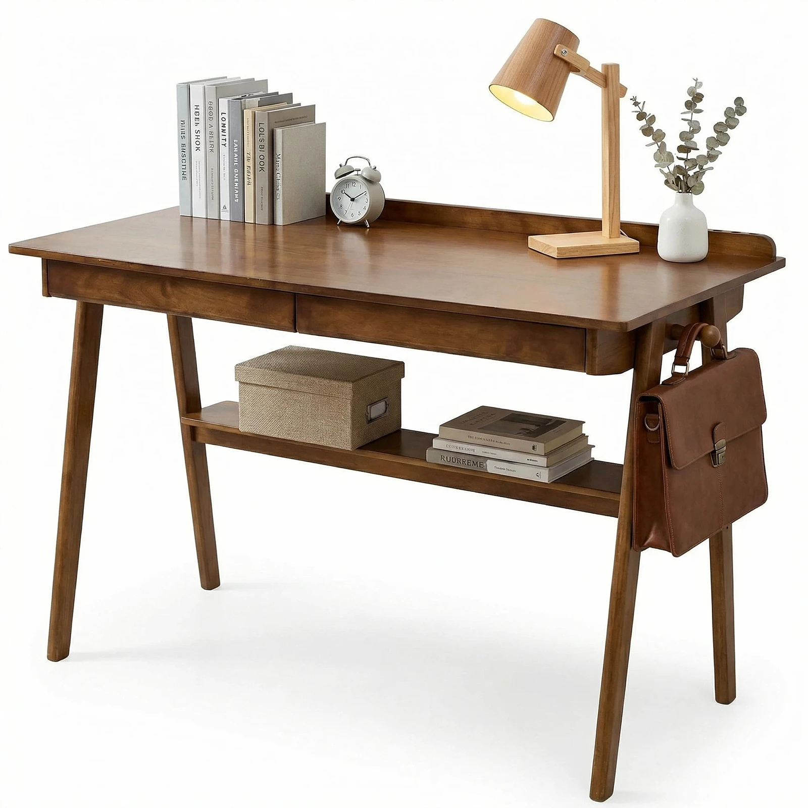 Solid Wood Writing Desk, Home  - Office Furniture For Small Spaces のレビューと価格