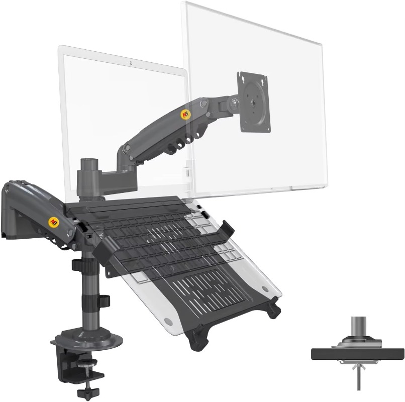 Dual Arm 2 in 1 Combo Laptop M - Adjustable Monitor Mount のレビューと価格