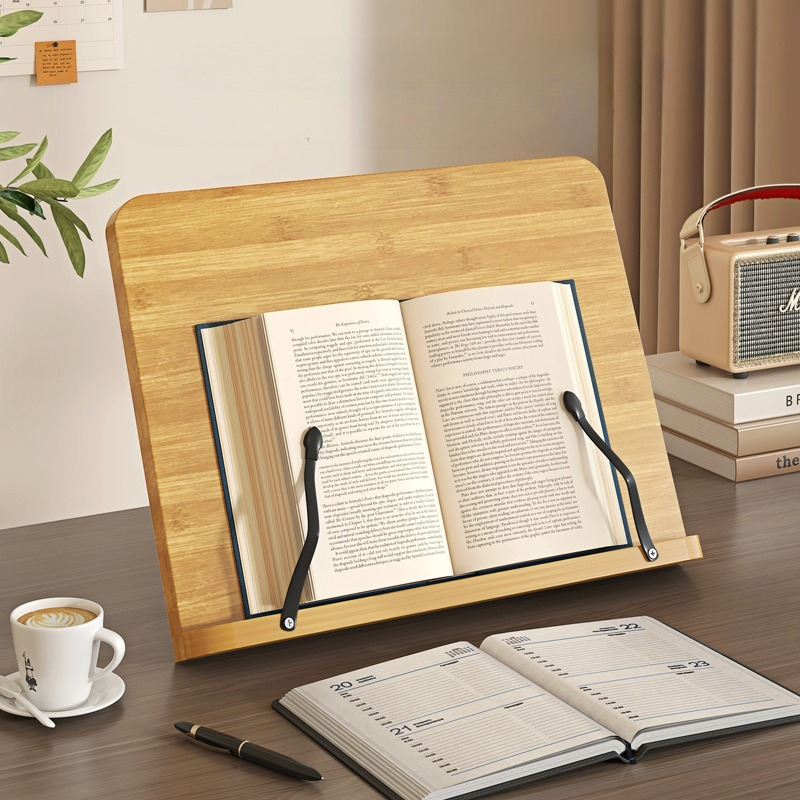 Wooden Reading Book Stand, Mul - Adjustable Laptop Table のレビューと価格