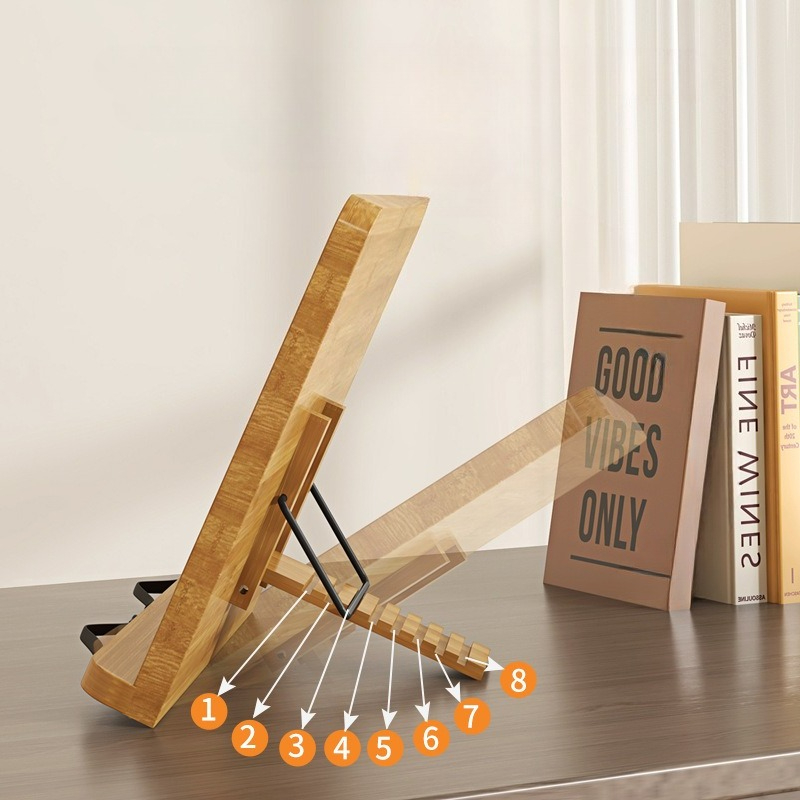 Wooden Reading Book Stand, Mul - Adjustable Laptop Table のレビューと価格