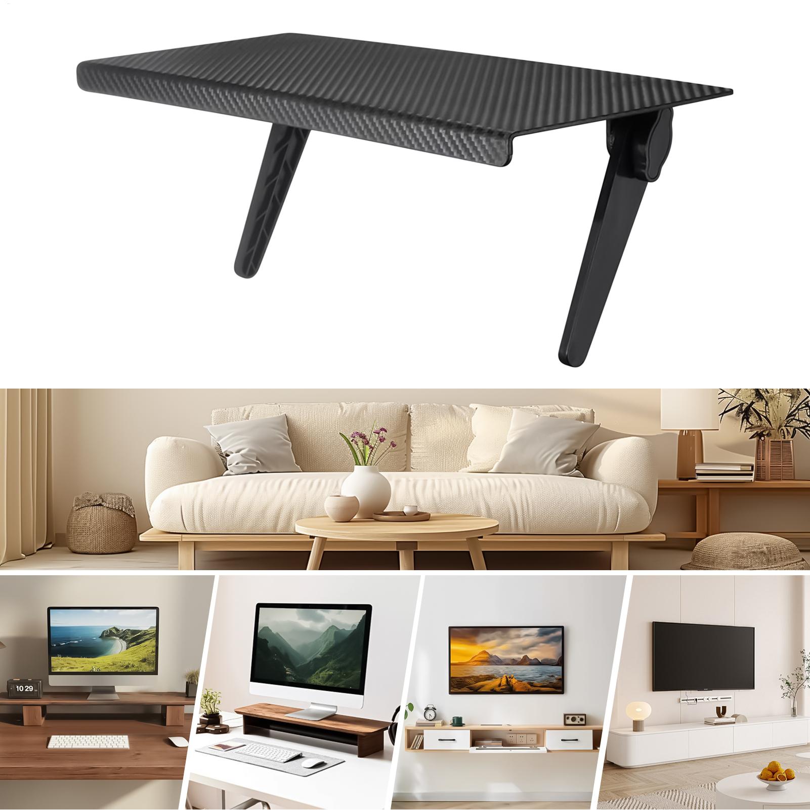 TV Shelf For Cable Box 13in DV - Adjustable Monitor Mount のレビューと価格