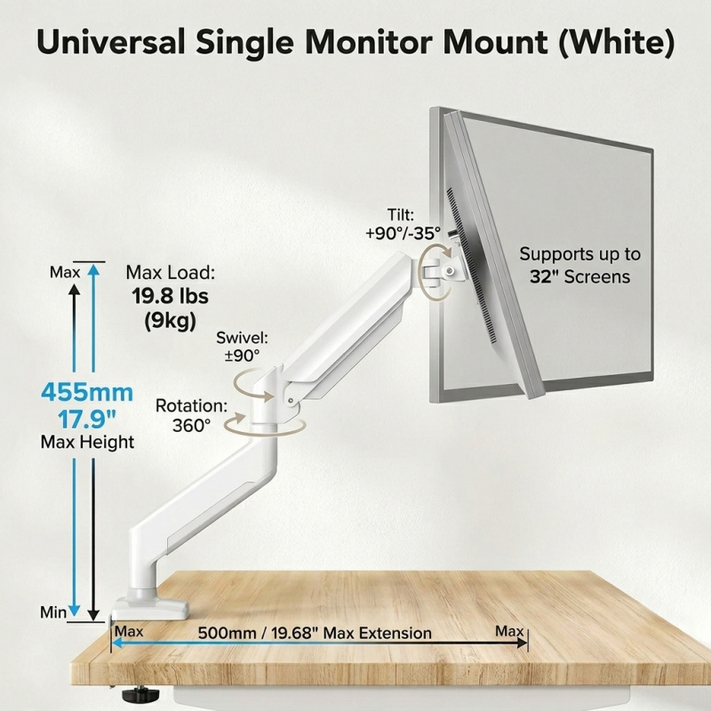 Universal Monitor Arm & Brazo  - Adjustable Monitor Mount のレビューと価格