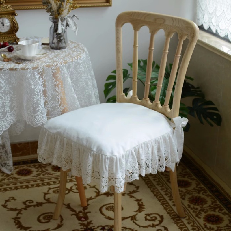 European Style White Lace Embr - Visitor Chair Padded のレビューと価格