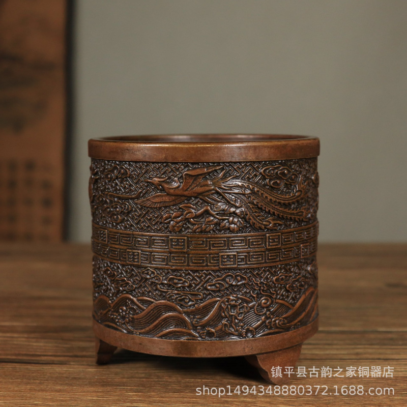 Bronze Incense Burner Cylinder - Office Furniture Phoenix のレビューと価格