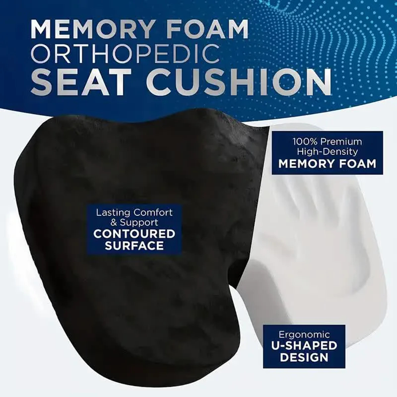 Travel Seat Cushion Memory Foa - Visitor Chair Padded のレビューと価格