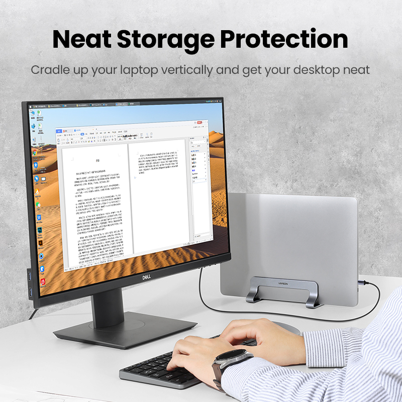 UGREEN Vertical Laptop Stand H - Adjustable Laptop Table のレビューと価格
