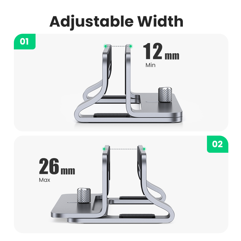 UGREEN Vertical Laptop Stand H - Adjustable Laptop Table のレビューと価格