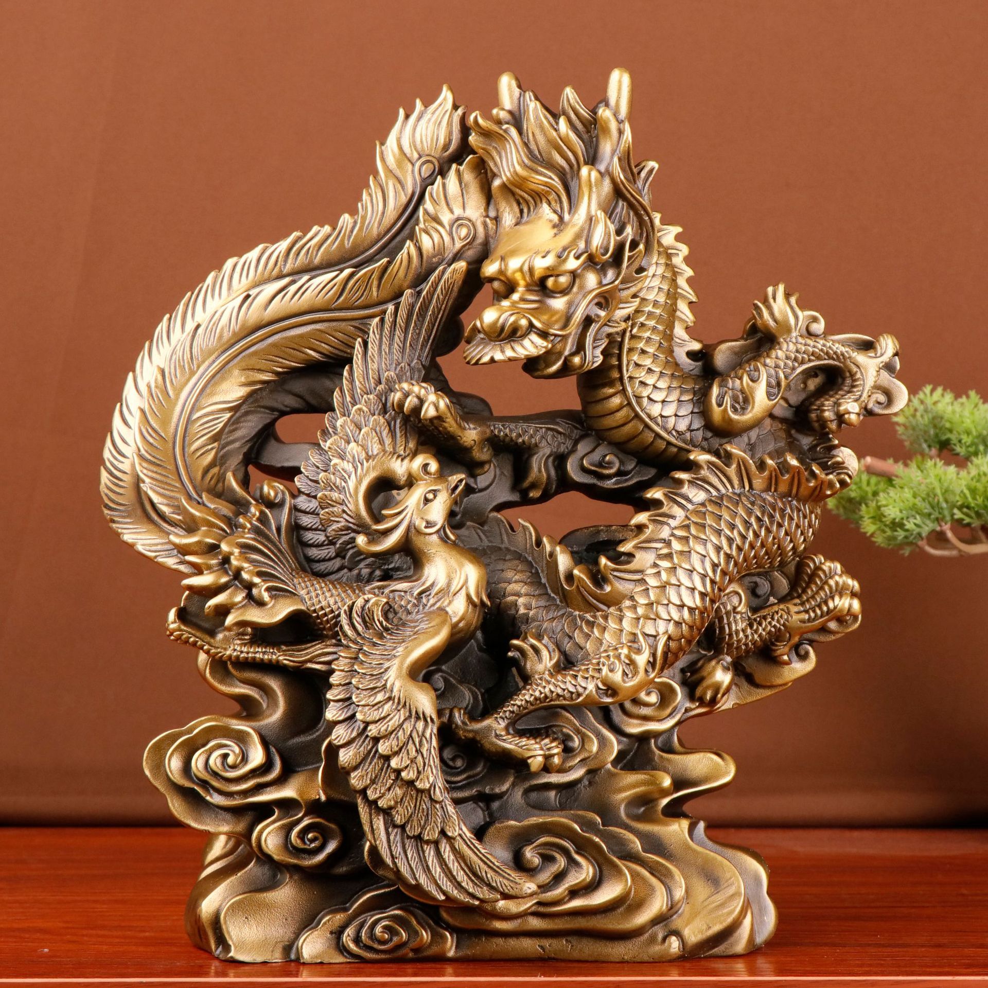Large Bronze Dragon Phoenix St - Office Furniture Phoenix のレビューと価格