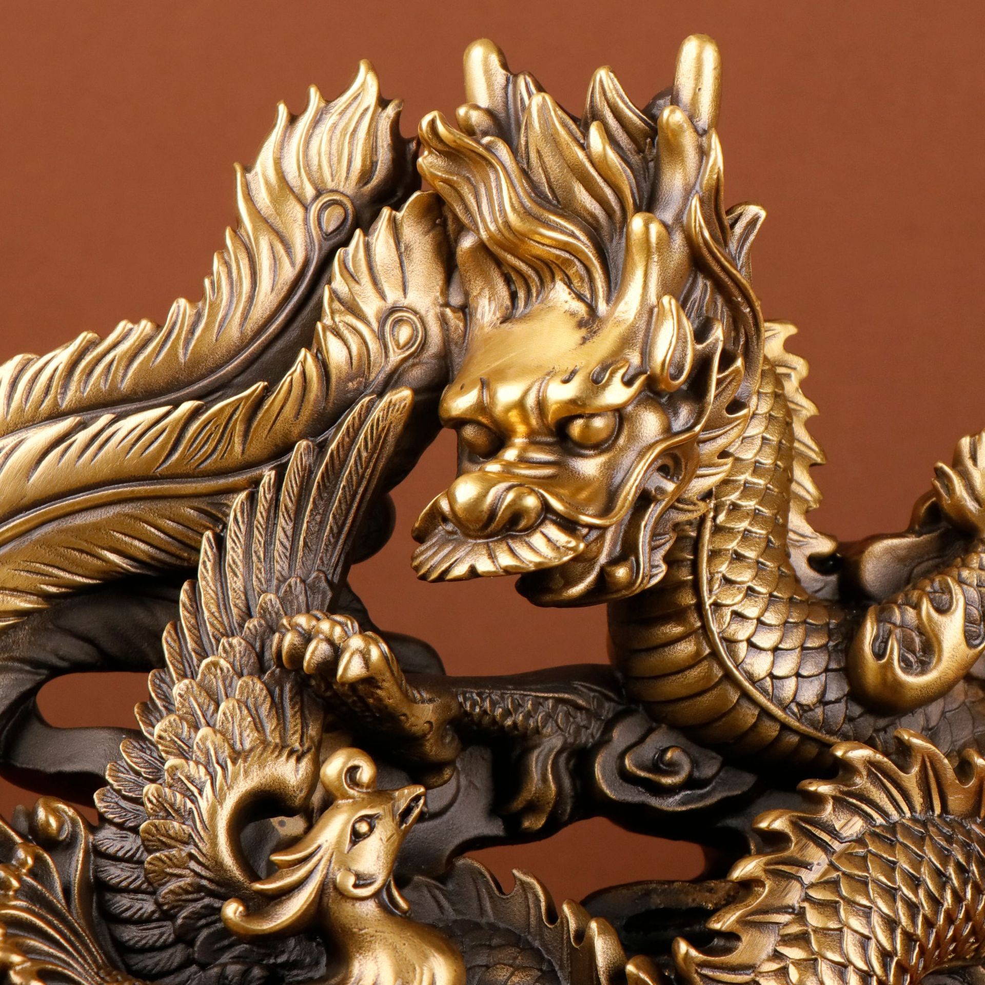 Large Bronze Dragon Phoenix St - Office Furniture Phoenix のレビューと価格
