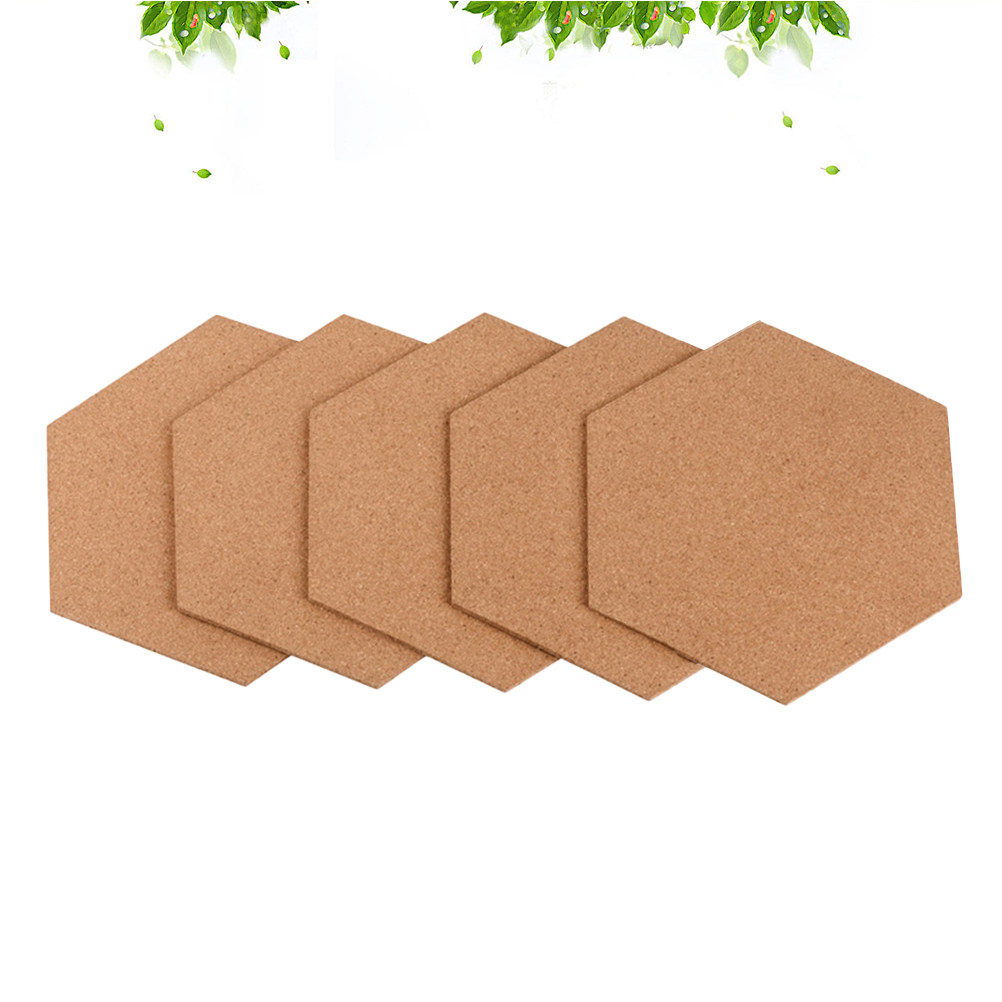 5pcs Hexagonal Cork Bulletin B - Bulletin Board Cork のレビューと価格