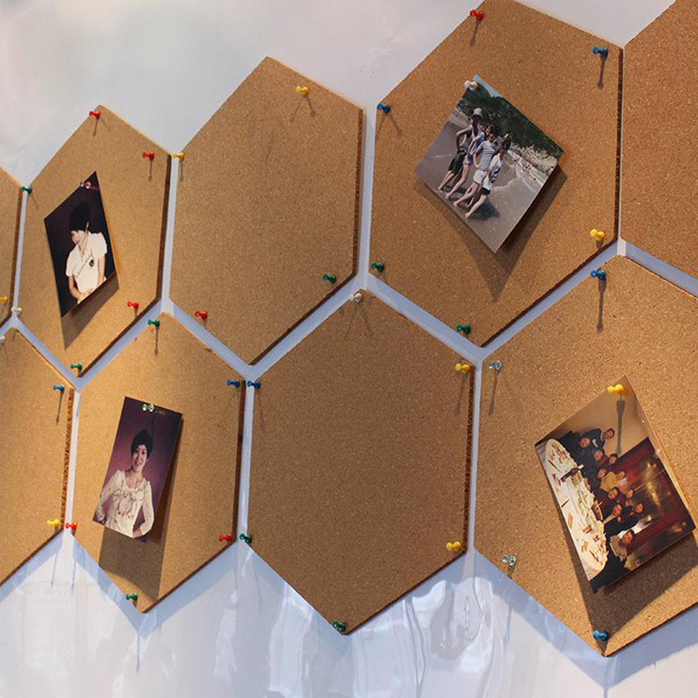 5pcs Hexagonal Cork Bulletin B - Bulletin Board Cork のレビューと価格