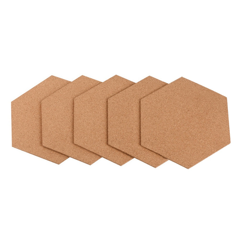 5pcs Hexagonal Cork Bulletin B - Bulletin Board Cork のレビューと価格