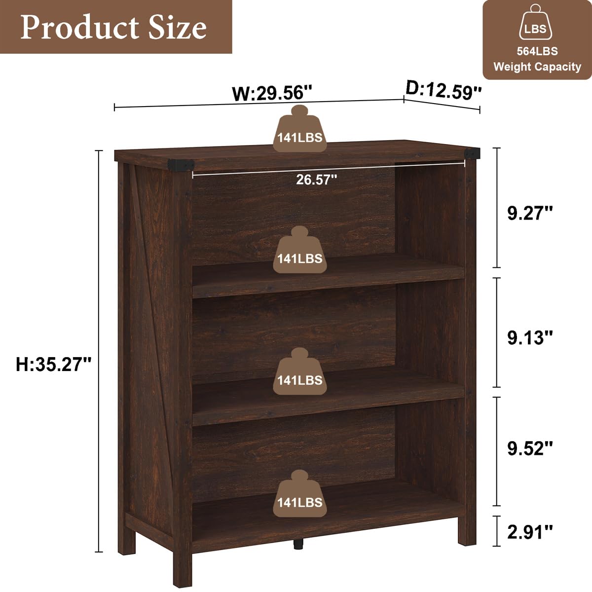 Farmhouse Style 3 Tier Wooden  - Office Furniture For Small Spaces のレビューと価格