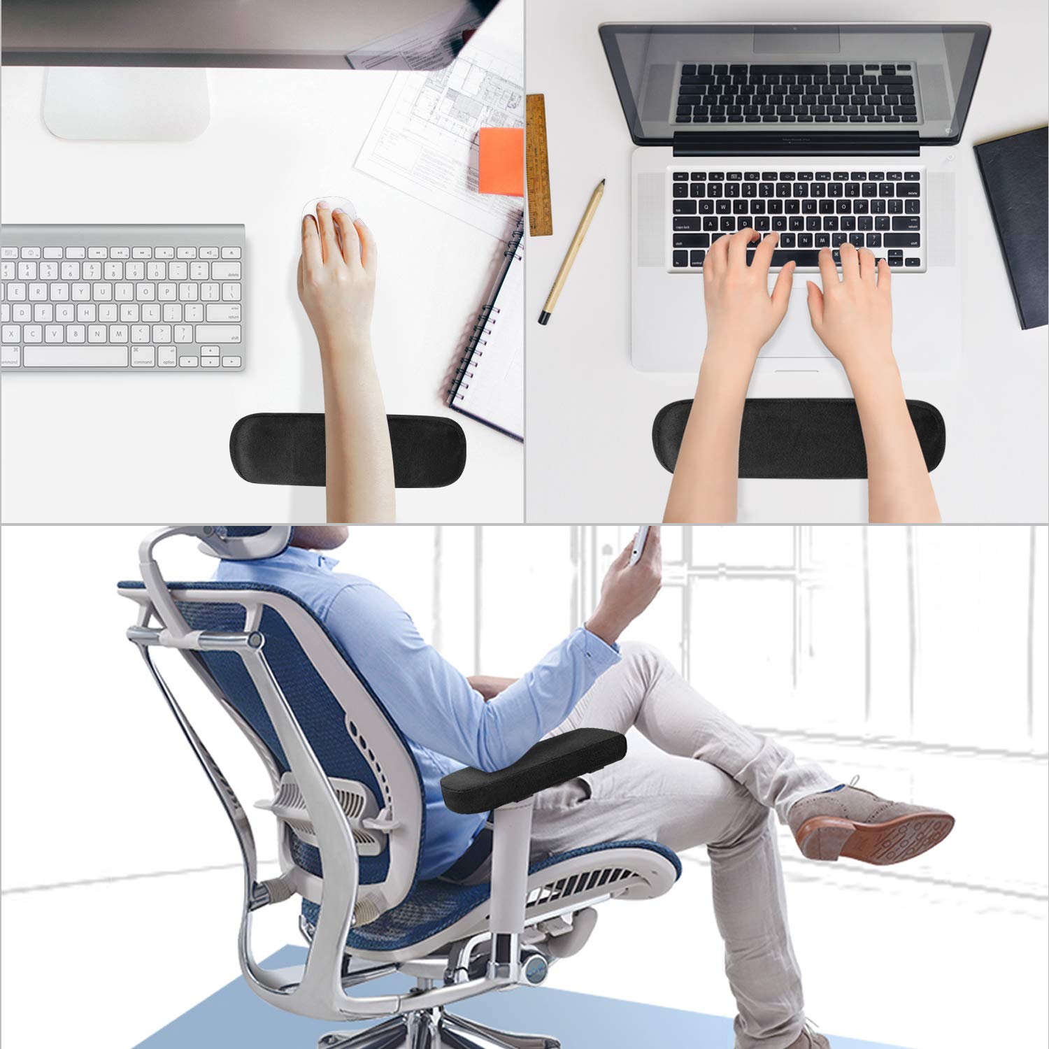 2/4/8PCS Chair Armrest Pads Me - Visitor Chair Padded のレビューと価格